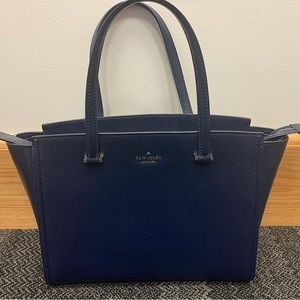 Navy Leather Kate Spade Tote